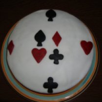 Poker Birthday cake